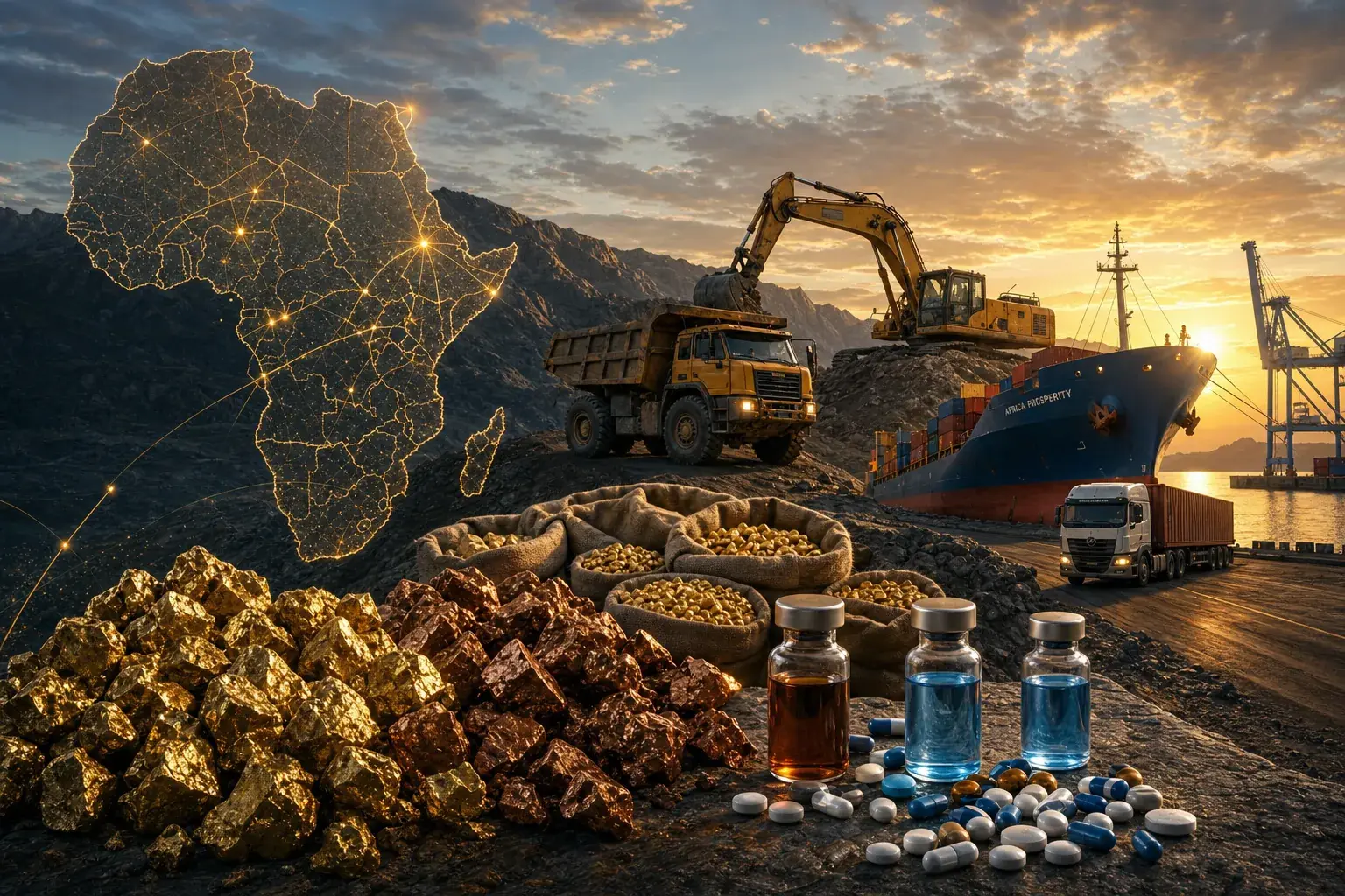 Mawadco Africa logistics, commodities, mining, and pharmaceutical network