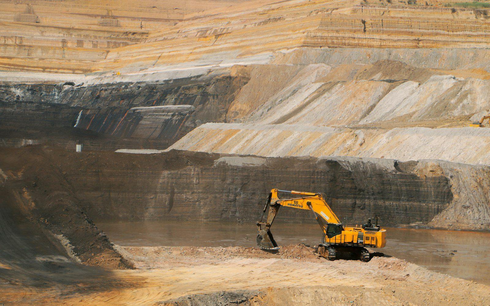 Mining excavator on site — representing Mawadco Africa's operational presence across resource corridors